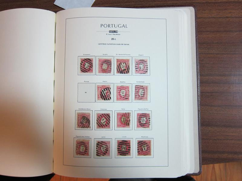 0015 (136).jpg -     Lote:    15      Marcofilia      Lotes Especiais       Descrição:      Portugal.   Colecção especializada de marcas numéricas das 1.ª e 2.ª reformas em selos de 25 reis, desde D. Maria II até D. Luís I, de frente. Lote a ver.        Lote       Valor Base:     &euro; 1.500,00     Valor Venda:     &euro; 3.000,00     